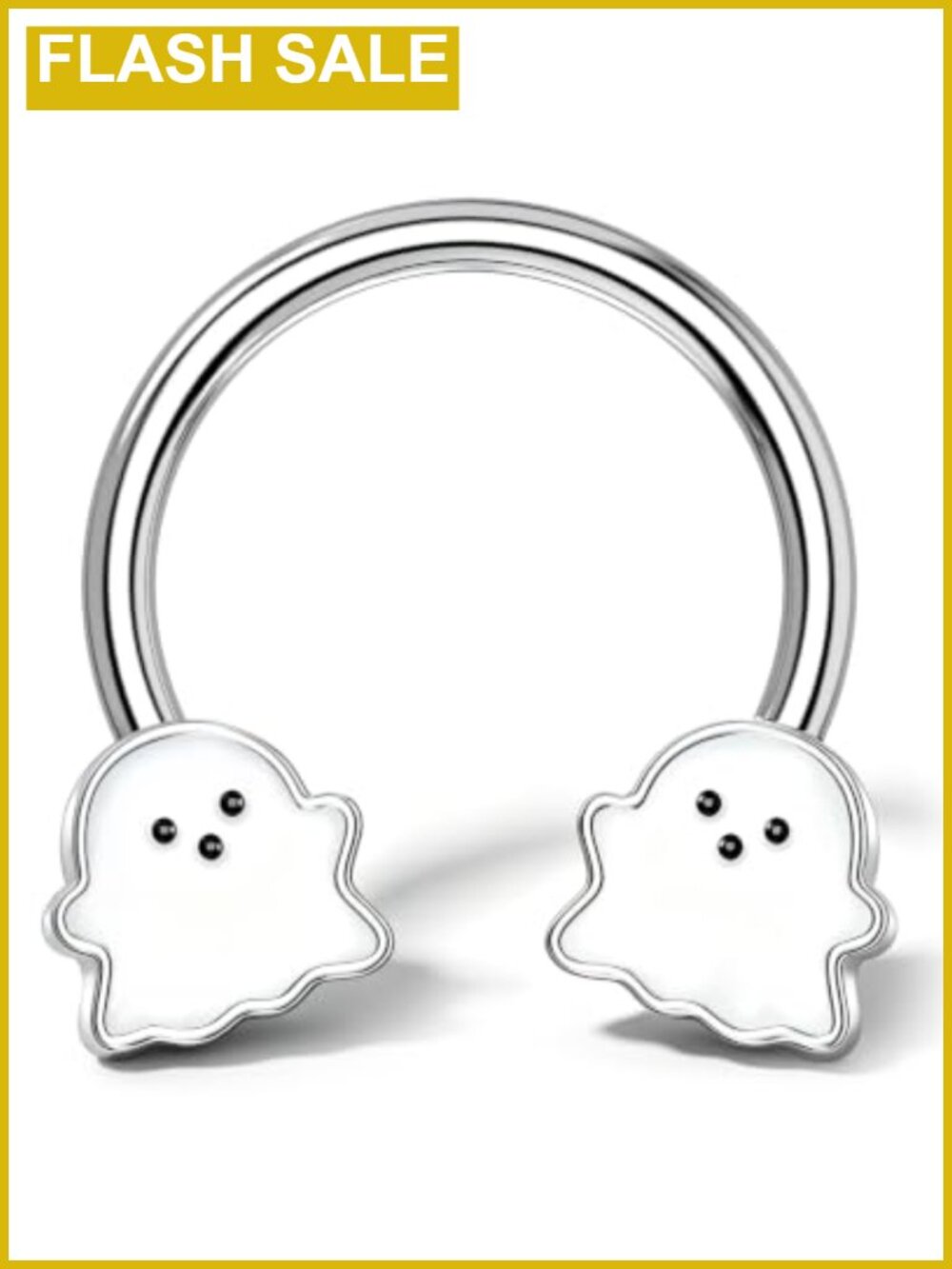 16g Stainless Steel Skull Spider Septum Daith Cartilage Earring